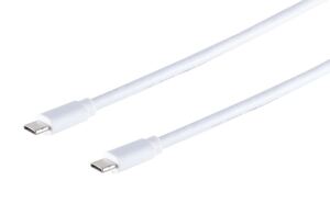 USB Kabel 3.1 C Stecker > USB 3.1 Typ C Stecker (Gen. 2) weiß 1,0m