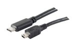 USB Kabel 2.0 Typ 3.1 C-Stecker > Typ 2.0 Mini 5p...