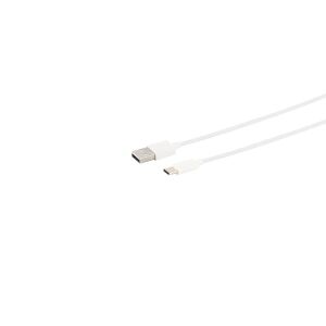 USB Ladekabel USB-A > USB-C 2.0 ABS weiß 0,5m