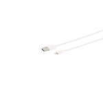 USB Ladekabel USB-A > 8-PinStecker 2.0 ABS weiß...