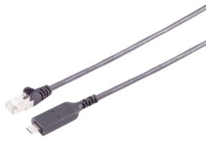 USB-C LAN Adapterkabel 1G USB-C > RJ45 PVC schwarz 1,0m
