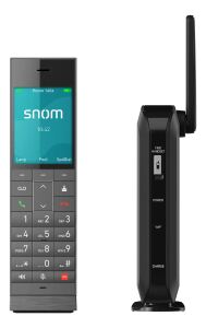 snom HM201 IP-DECT-Hoteltelefon Bundle mit Basistation und Mobilteil