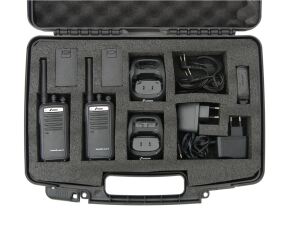stabo Funkkoffer freetalk com II 16 Kanal PMR 446-Handsprechfunkgeräte