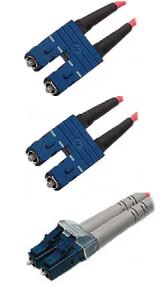 Telegärtner LWL Patchkabel 2m G50/125 St: 2x T-SC Dupl/LC-Du