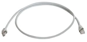 Telegärtner Patchkabel S/FTP Cat.6A grau 0,5m
