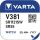VARTA Uhrenbatterie V381