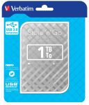 Verbatim Portables Festplattenlaufwerk Store n Go USB 3.0, 1 TB, Silber