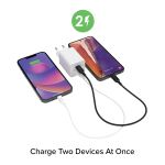 ZAGG mophie essentials Netzteil 50W 2x USB-C weiß