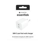 ZAGG mophie essentials Netzteil 50W 2x USB-C weiß