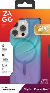 ZAGG Case für Apple iPhone 16 Pro Milan Snap aurora