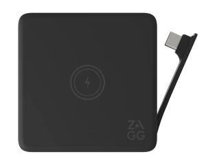 ZAGG Hub 4 Port, integr. 100W USB-C Ladekabel, 15W wireless charging