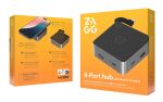 ZAGG Hub 4 Port, integr. 100W USB-C Ladekabel, 15W wireless charging
