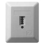 Anschlussdose TAE 1x6 N+F universal AP reinweiß