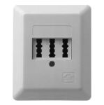 Anschlussdose TAE 3x6 NFN AP mit LSA Plus perlweiß
