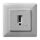 Anschlussdose TAE 1x6 N+F universal UP reinweiß