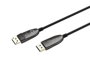 DIGITUS DisplayPort AOC Hybrid Glasfaserkabel, UHD 8K,70m