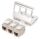 DIGITUS Hutschienenadapter für 3x Keystone Module