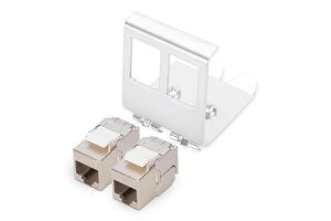 DIGITUS Hutschienenadapter für 2x Keystone Module