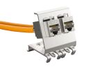 DIGITUS Hutschienenadapter für 2x Keystone Module