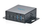 DIGITUS USB-A-Hub 4-Port 3.2->2xUSB A+ 2xUSB-C Compact Indu