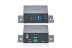 DIGITUS USB-A-Hub 4-Port 3.2->2xUSB A+ 2xUSB-C Compact Indu