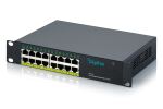 DIGITUS 10" Gigabit Switch 16-Port Unmanaged 120W PoE+