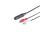 Klinkenbuchse 6,3mm - 2 Cinchstecker, 0,2m