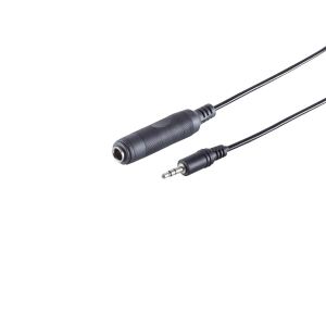 Klinkenst. 3,5mm Stereo - Klinkenbuchse 6,3mm 0,2m