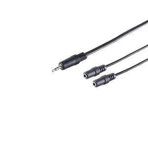 Klinkenst. 3,5mm Stereo - 2xKlinkenbu. 3,5mm, 0,2m