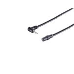 Winkel-Klinkenst. 2,5mm - 3,5mm Klinkenbuchse 0,2m