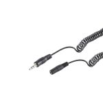 Klinkenst. 3,5mm - Klinkenbuch 3,5mm, Spiral, 3m