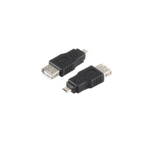 USB Micro-B Adapter, USB-A Buchse, OTG, schwarz