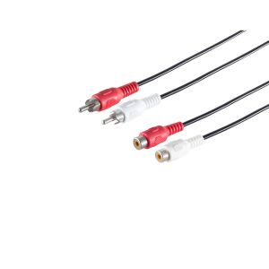 2 Cinchstecker - 2 Cinchkupplung, 1,5m
