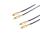 2 Metallcinchstecker - 2 Metallcinchst. verg. 1,5m