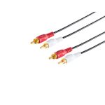 2 Cinchstecker - 2 Cinchstecker, vergoldet, 0,5m