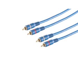 2 RCA Stecker - 2 RCA Stecker, mit Remote, 5m