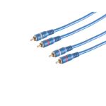 2 RCA Stecker - 2 RCA Stecker, mit Remote, 5m
