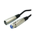 XLR Verlängerungskabel, 3-polig, 2m