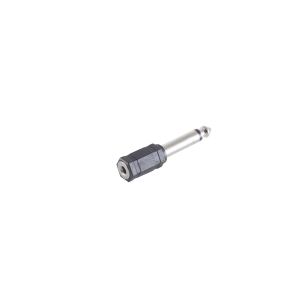 Adapter, Klinkenstecker Mono 6,3mm/K.-Kuppl. Mono