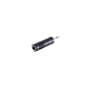 Adapter, Klinkenst. Mono 3,5mm/K.Kuppl. Mono 6,3mm