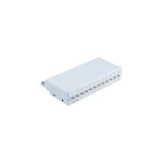 Desktop-RJ45-Patchpanel, 12-Port, Cat 6A STP, gr