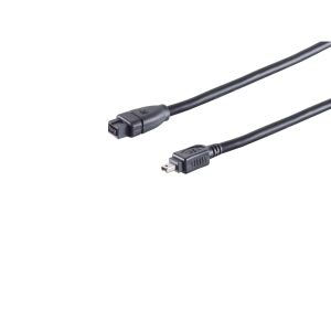 FireWire-Kabel IEEE1394B 9p. St/1394A 4pol St 1,8m