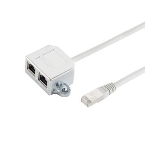 cat. 5e Patchkabeladapter Telefon/Telefon 0,1 m