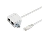 cat. 5e Patchkabeladapter Telefon/Telefon 0,1 m