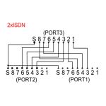 cat. 5e Patchkabeladapter Telefon/Telefon 0,1 m
