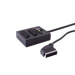 Universal 2x SCART Verteiler, Cinch, S-Video, 0,2m