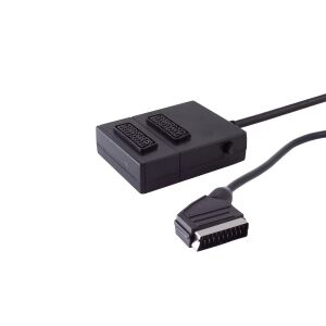 Scart-Verteiler, 2-fach, UmschaltBOX -mit Schalter