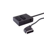 Scart-Verteiler, 2-fach, UmschaltBOX -mit Schalter