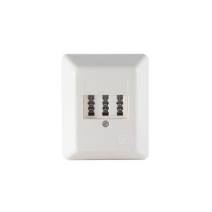Telefon-Anschlußdose TAE NF/F Metallrahmen weiß UP