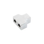 cat. 5e Patchkabeladapter RJ45 Buchse/2x Buchse